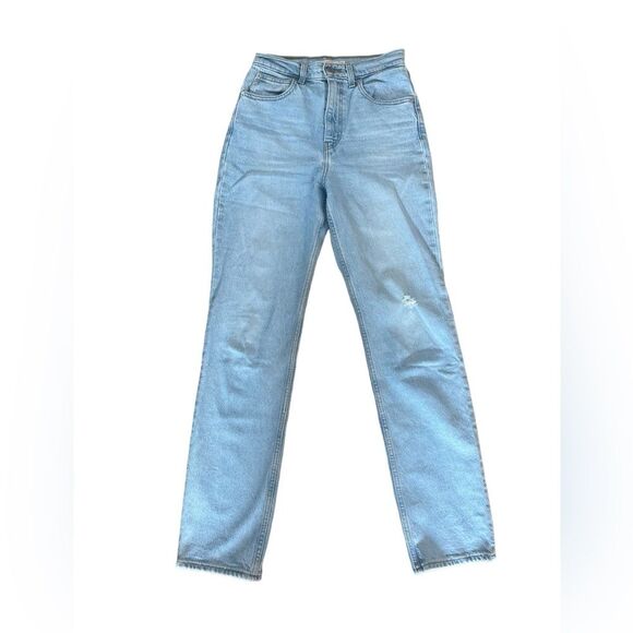 Levis Premium 70s High Slim Straight Denim Jeans Womens Size 25 - Picture 2 of 12